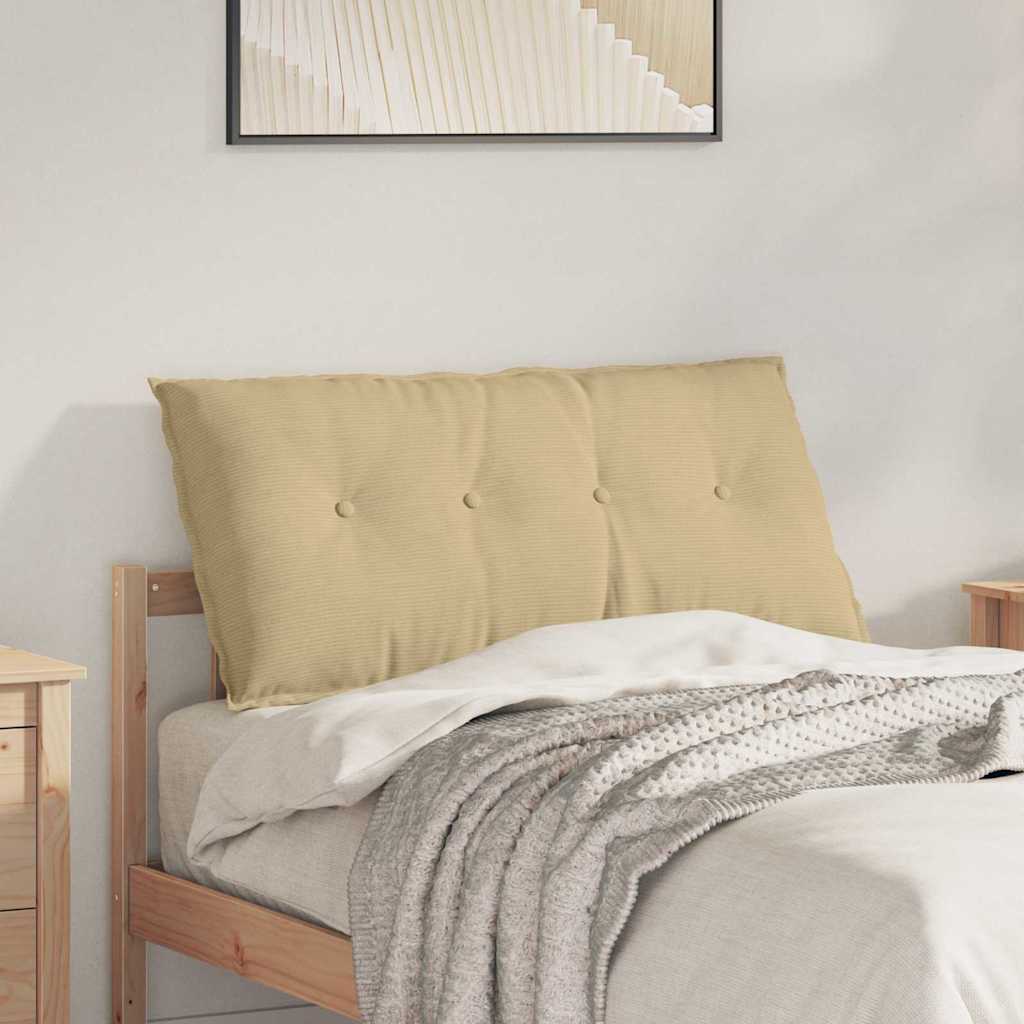 Rückenkissen Cordstoff Grau-Grün 100x50cm