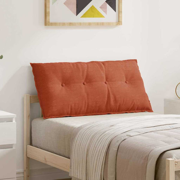 Rückenkissen Cordstoff Rot-Orange 100x50cm