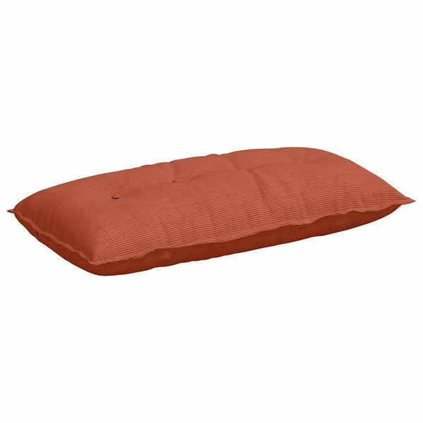 Rückenkissen Cordstoff Rot-Orange 100x50cm