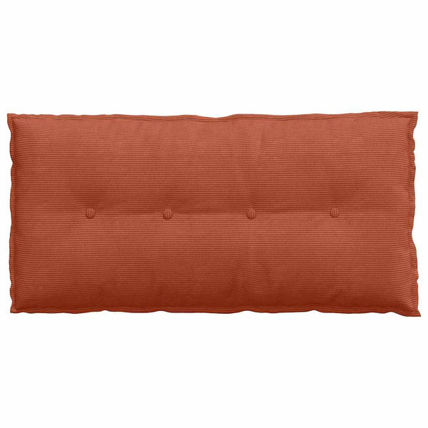 Rückenkissen Cordstoff Rot-Orange 100x50cm