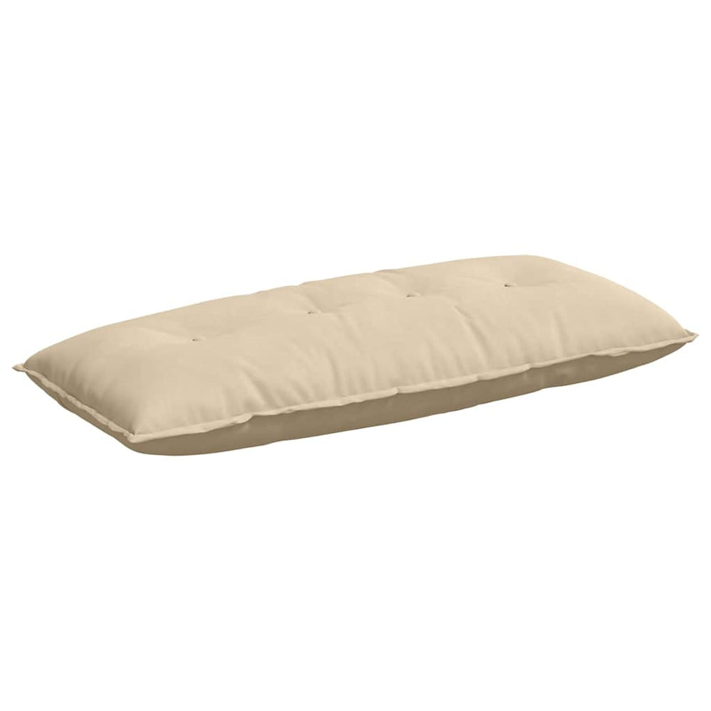 Rückenkissen Creme Mikrofaser 120x50 cm