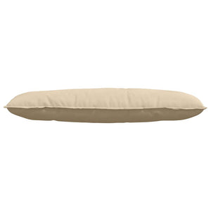 Rückenkissen Creme Mikrofaser 120x50 cm