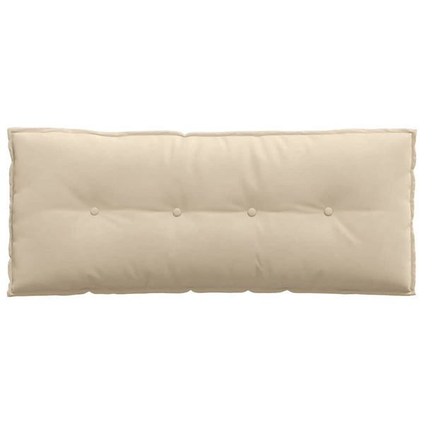 Rückenkissen Creme Mikrofaser 120x50 cm