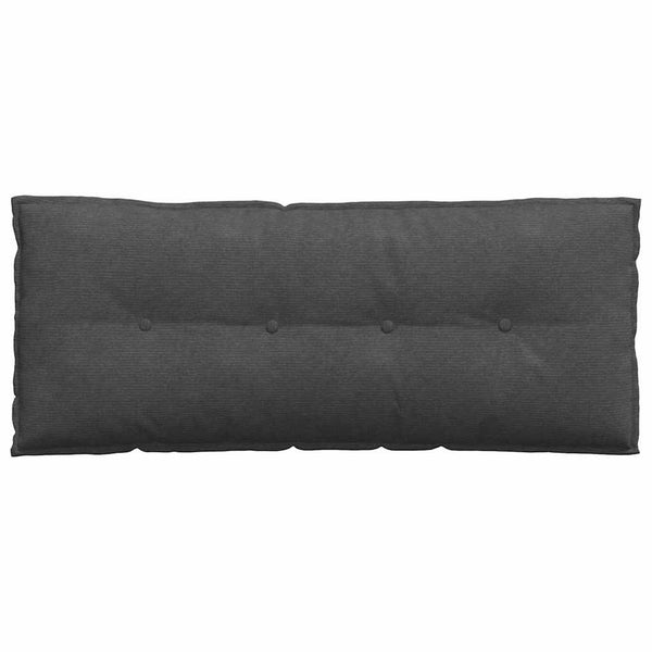Rückenkissen Dunkelgrau Cord 120x50cm