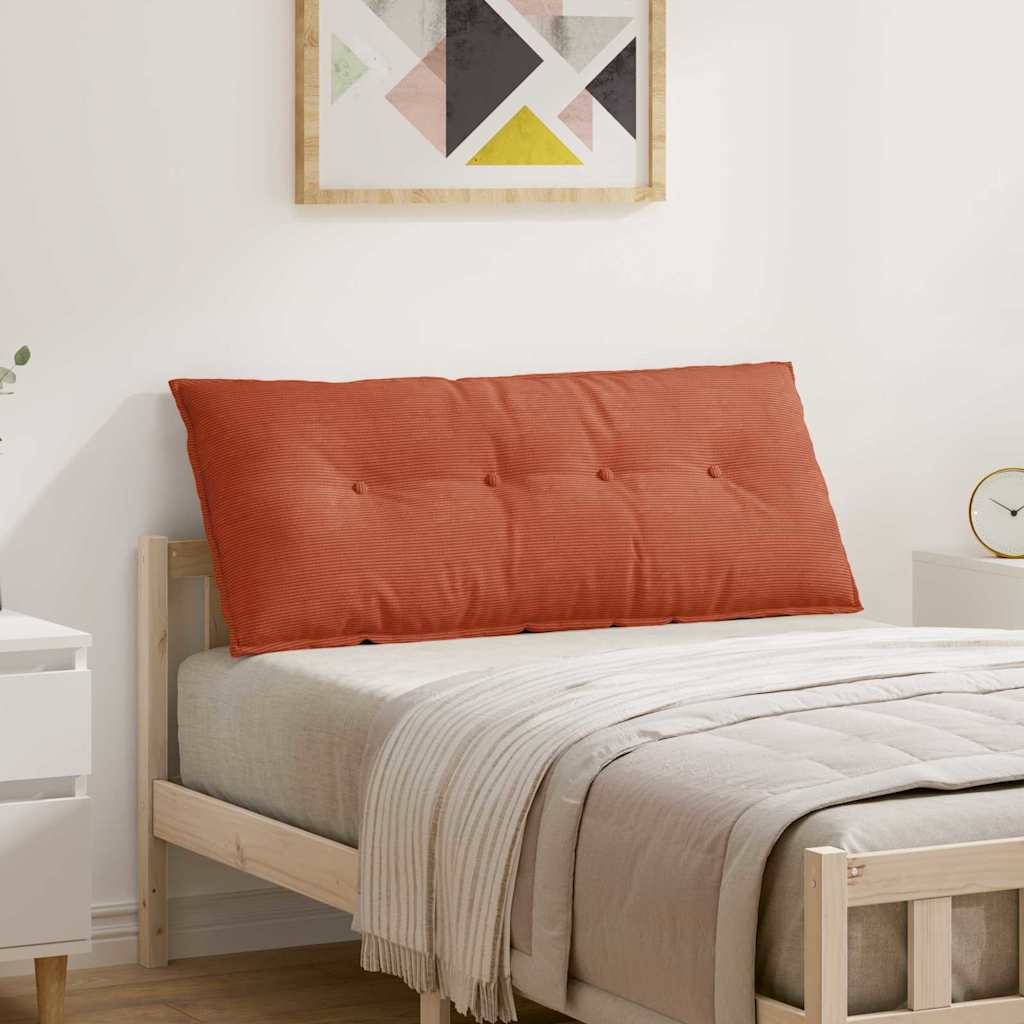 Rückenkissen Cordstoff Rot-Orange 120x50 cm
