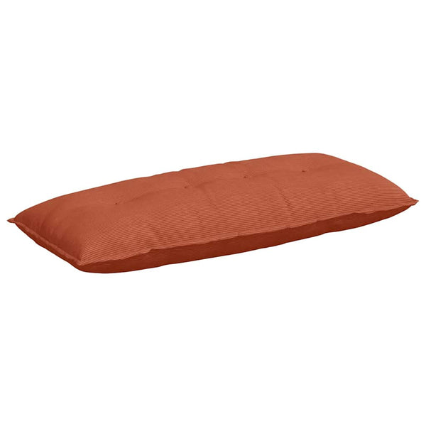 Rückenkissen Cordstoff Rot-Orange 120x50 cm