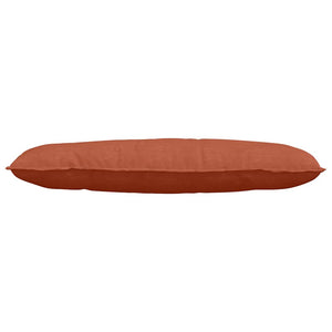 Rückenkissen Cordstoff Rot-Orange 120x50 cm