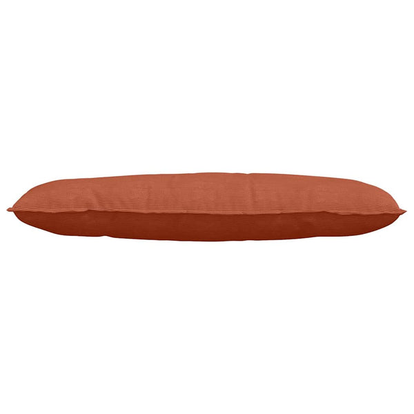 Rückenkissen Cordstoff Rot-Orange 120x50 cm