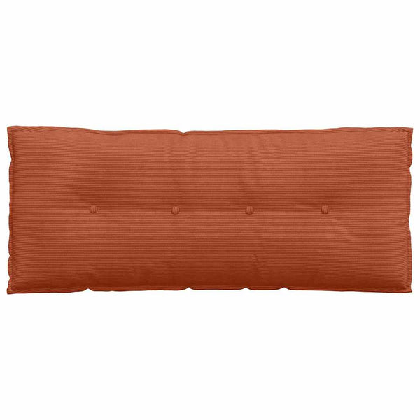 Rückenkissen Cordstoff Rot-Orange 120x50 cm