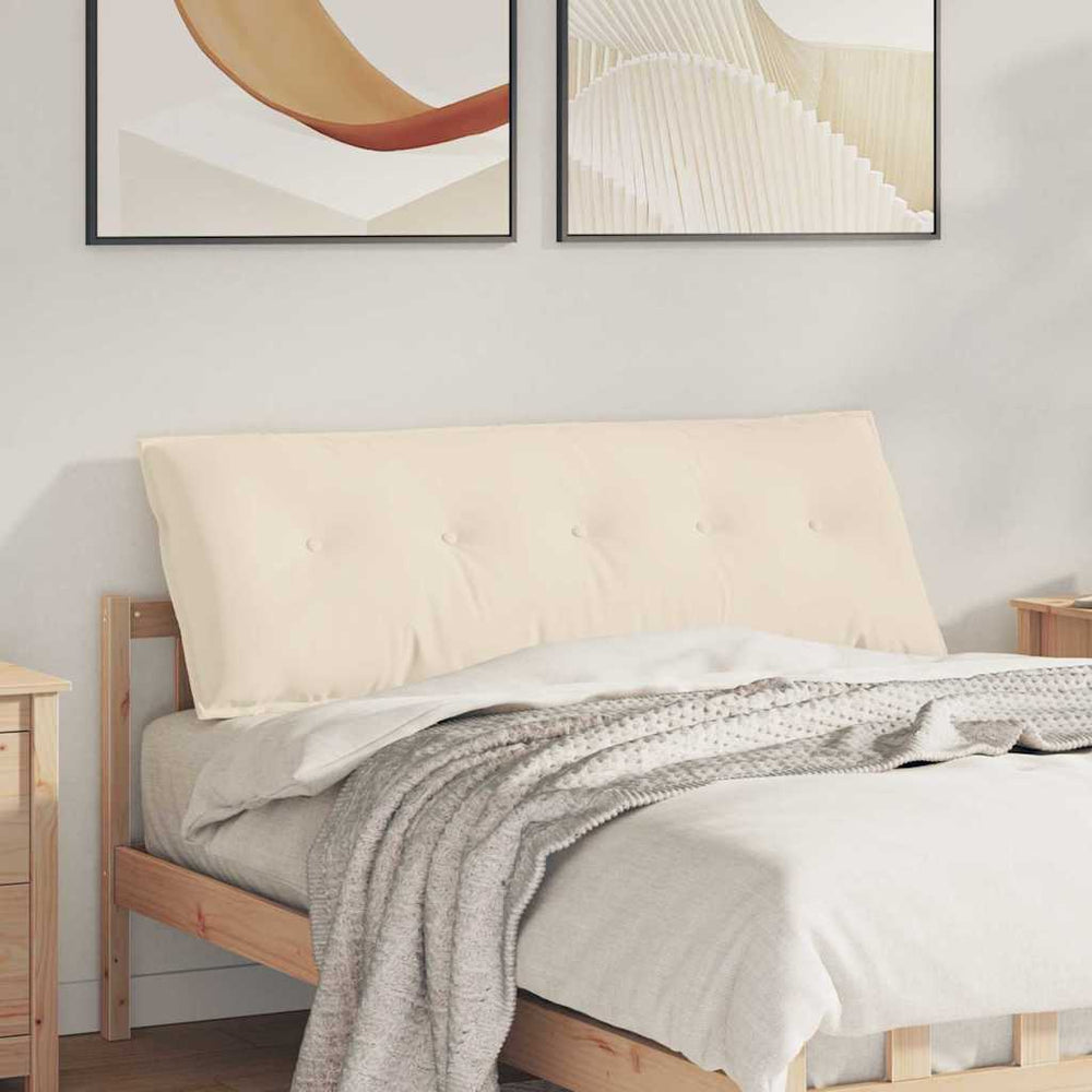 Beiges Rückenkissen 140 x 50 cm