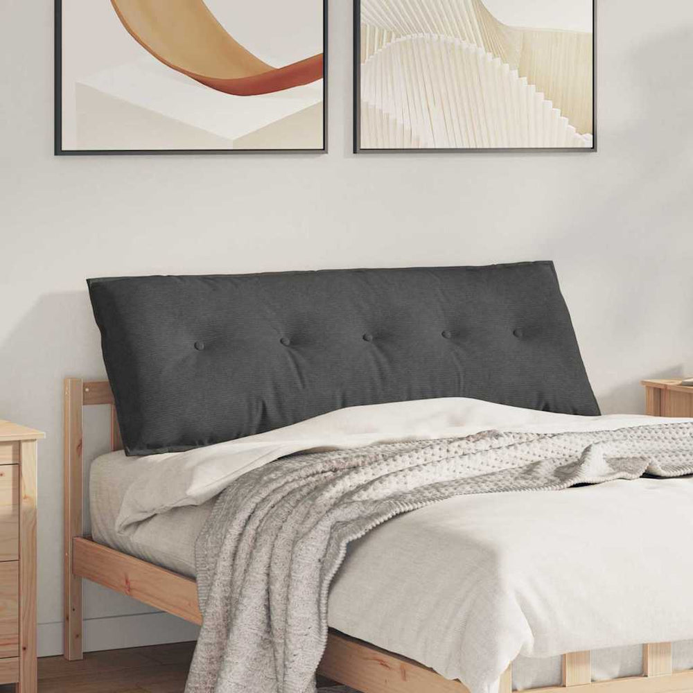 Rückenkissen Dunkelgrau Cord 140x50cm