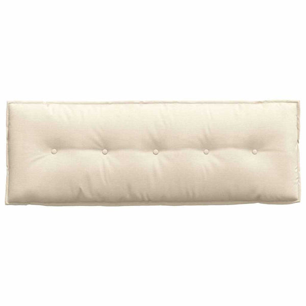 Rückenkissen Creme Cordstoff 140x50 cm