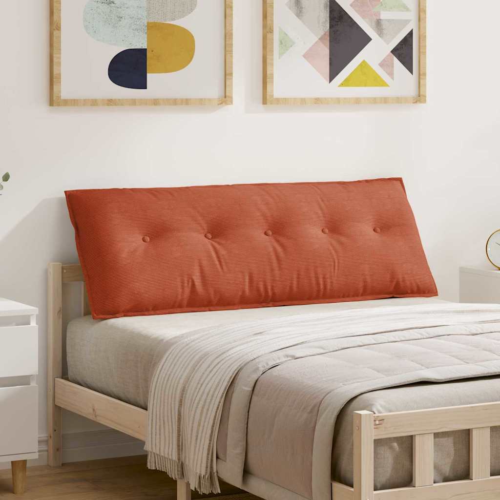 Rückenkissen Cord Rot-Orange 140x50cm