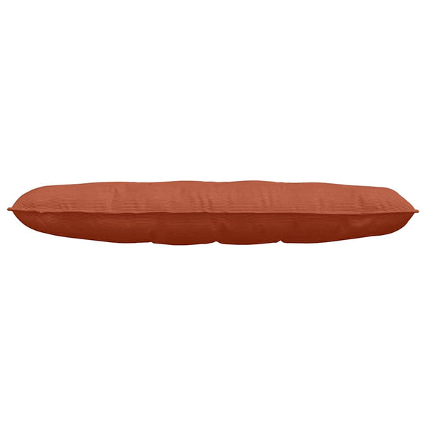 Rückenkissen Cord Rot-Orange 140x50cm