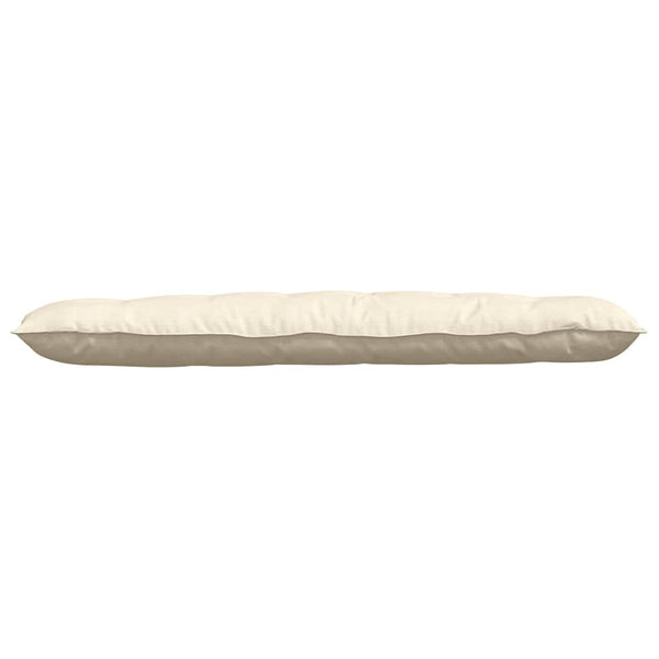 vidaXL Coussin de dossier crème 160 x 50 cm en velours côtelé