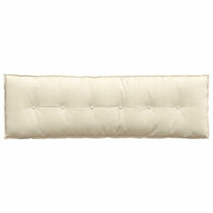 vidaXL Coussin de dossier crème 160 x 50 cm en velours côtelé