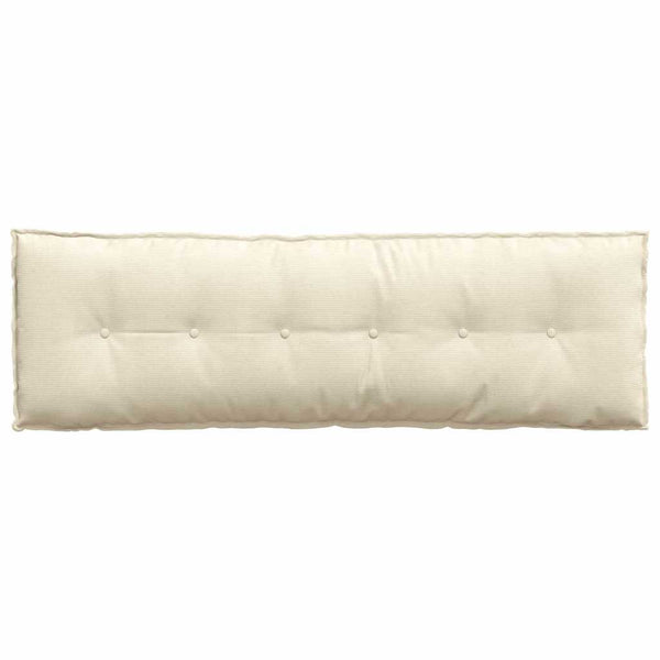 vidaXL Coussin de dossier crème 160 x 50 cm en velours côtelé