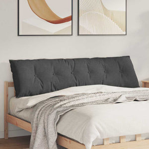 Dunkelgraues Rückenkissen 180 cm Cordstoff