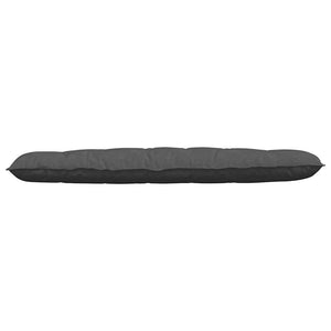 Dunkelgraues Rückenkissen 180 cm Cordstoff