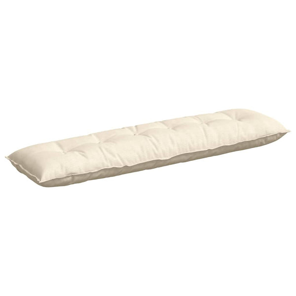 vidaXL Coussin de dossier crème 180 x 50 cm en velours côtelé
