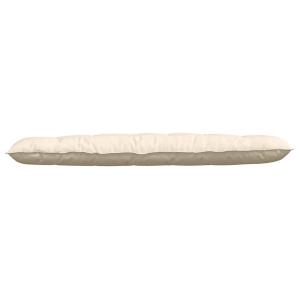 vidaXL Coussin de dossier crème 180 x 50 cm en velours côtelé