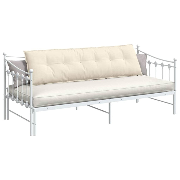 vidaXL Coussin de dossier crème 180 x 50 cm en velours côtelé