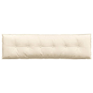 vidaXL Coussin de dossier crème 180 x 50 cm en velours côtelé