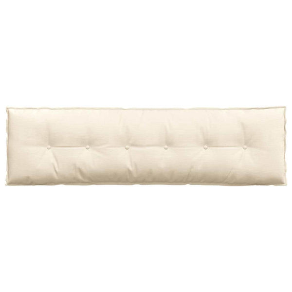 vidaXL Coussin de dossier crème 180 x 50 cm en velours côtelé
