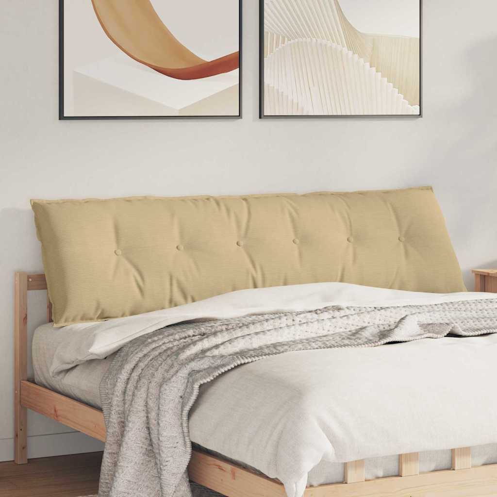 Rückenkissen Grau-Grün Cord 180x50cm