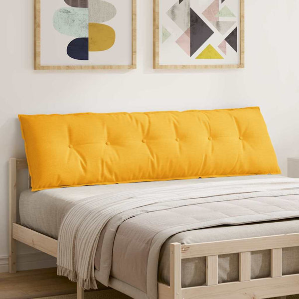 Rückenkissen Hellgelb Cord 180x50cm