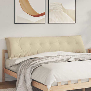 Creme Rückenkissen 200 x 50 cm