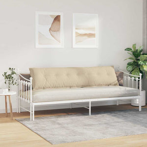 Creme Rückenkissen 200 x 50 cm