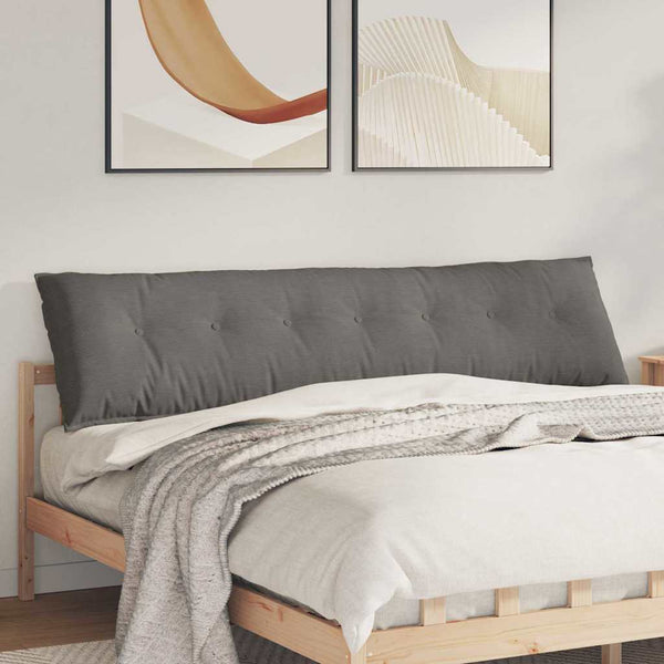 Rückenkissen Hellgrau Cord 200x50cm