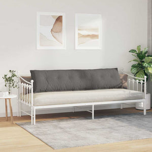 Rückenkissen Hellgrau Cord 200x50cm