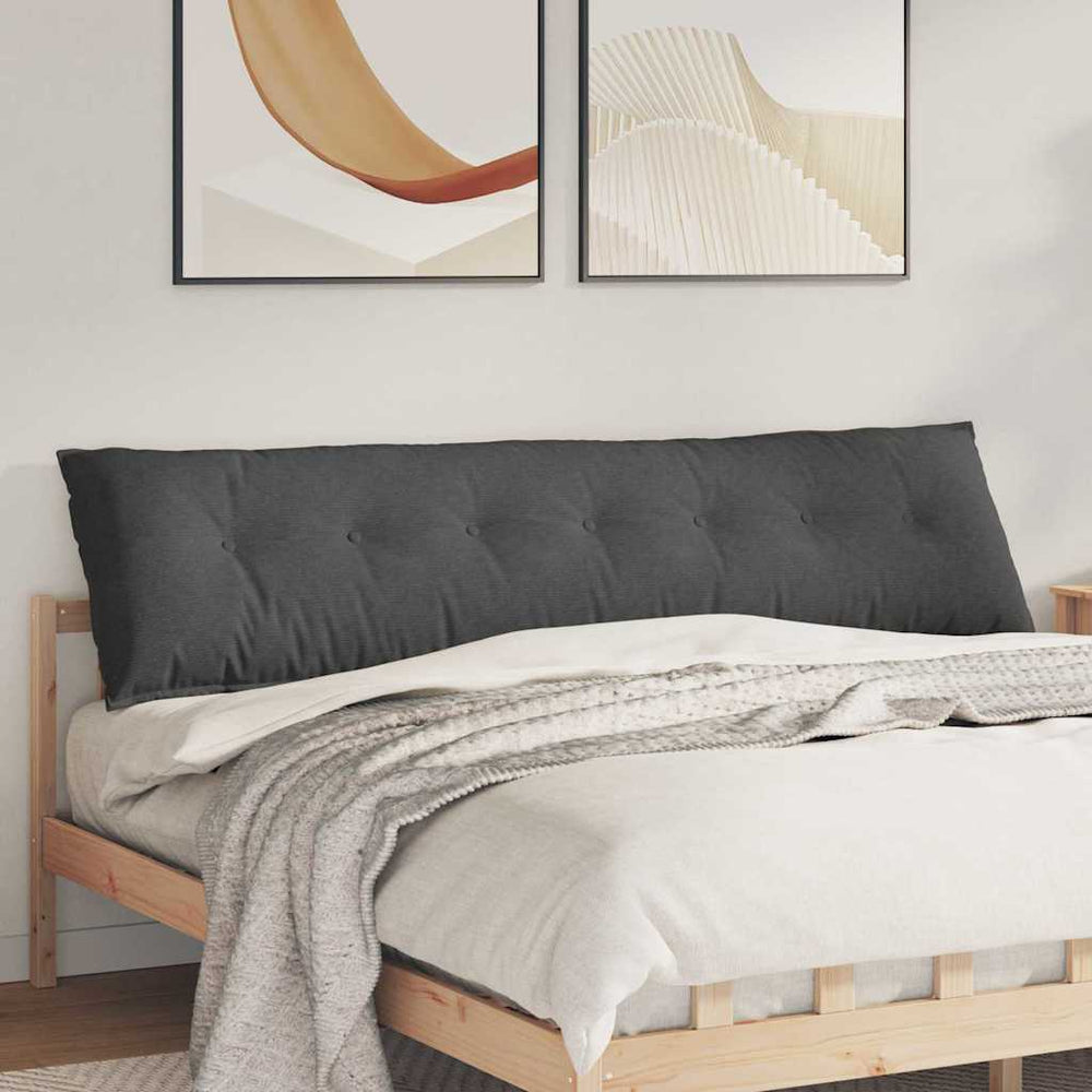 Rückenkissen Dunkelgrau Cord 200x50 cm