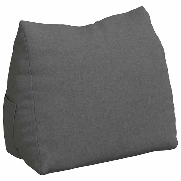 Rückenkissen Dunkelgrau Stoff 45x35cm