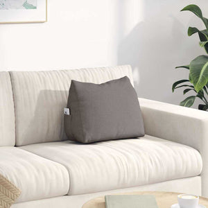 Rückenkissen Taupe Stoff 45x35 cm