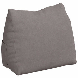 Rückenkissen Taupe Stoff 45x35 cm