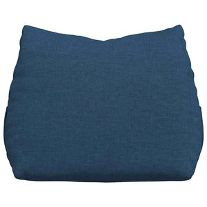 Blaues Rückenkissen Stoff 45x20x35 cm