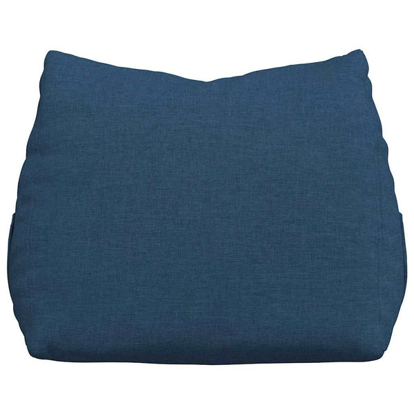 Blaues Rückenkissen Stoff 45x20x35 cm