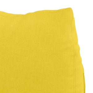 vidaXL Coussin de dossier jaune vif 45 x 20 x 35 cm tissu