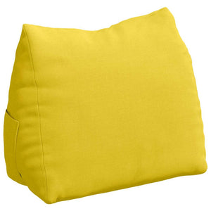 vidaXL Coussin de dossier jaune vif 45 x 20 x 35 cm tissu