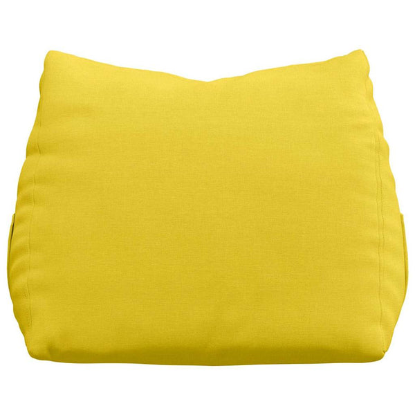 vidaXL Coussin de dossier jaune vif 45 x 20 x 35 cm tissu