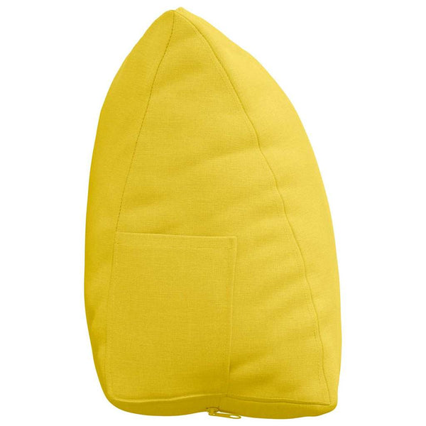 vidaXL Coussin de dossier jaune vif 45 x 20 x 35 cm tissu