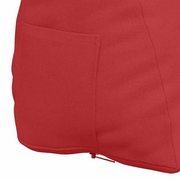 Rotes Rückenkissen 45 cm Stoff