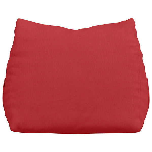 Rotes Rückenkissen 45 cm Stoff