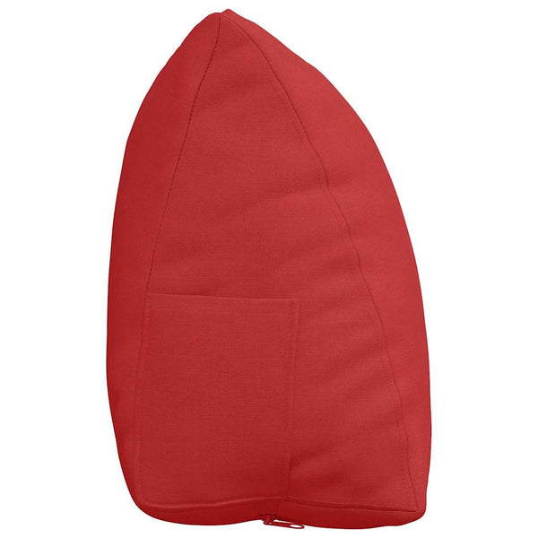Rotes Rückenkissen 45 cm Stoff