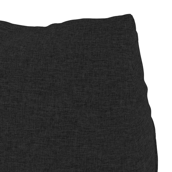 Schwarzes Rückenkissen 60x20x50 cm