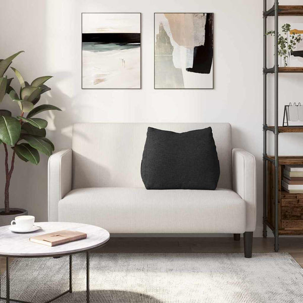 Schwarzes Rückenkissen 60x20x50 cm