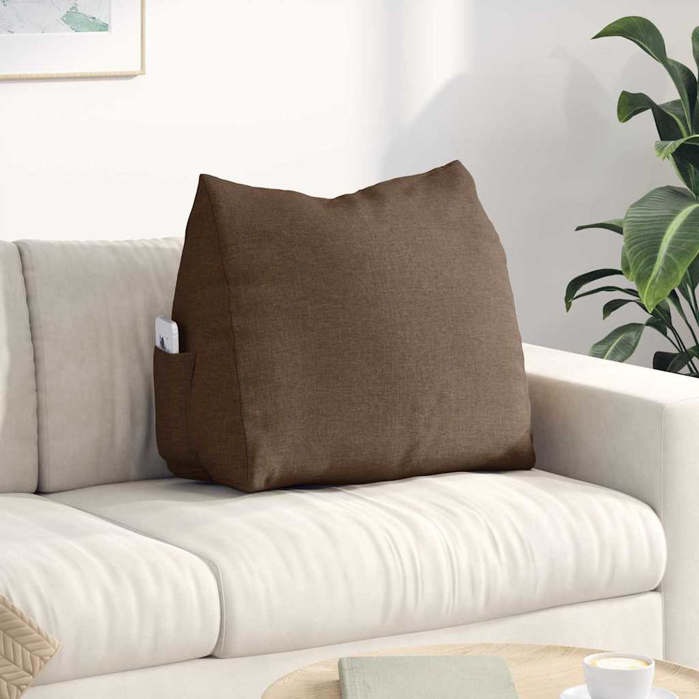 Braunes Rückenkissen 60x20x50cm